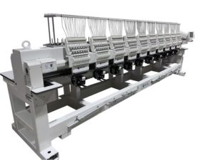 Промышленная десятиголовочная вышивальная машина VE1510 FAS-CAP поле вышивки 400 х 450 мм